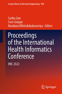 Enlarge image Cover: Proceedings of the International Health Informatics Conference - Springer