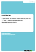 Cover: Kopfkissen beziehen. Vorbereitung auf die AEVO (Unterweisungsentwurf Hotelfachmann/-frau) - GRIN Verlag
