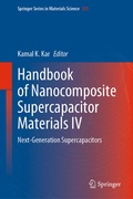 Cover: Handbook of Nanocomposite Supercapacitor Materials IV - Springer