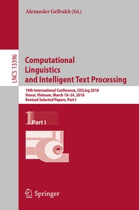 Abbildung von: Computational Linguistics and Intelligent Text Processing - Springer