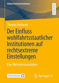 Abbildung von: Der Einfluss wohlfahrtsstaatlicher Institutionen auf rechtsextreme Einstellungen - Springer VS