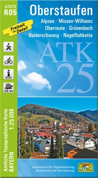 Abbildung von: ATK25-R05 Oberstaufen (Amtliche Topographische Karte 1:25000) - Landesamt für Digitalisierung, Breitband und Vermessung, Bayern