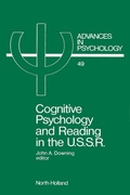 Cover: Cognitive Psychology and Reading in the USSR - North-Holland