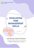 Cover: Developing Time Management Skills 2022 - Moor House School & College