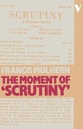 Cover: The Moment of "Scrutiny" - Verso Books