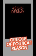 Cover: Critique of Political Reason - Verso Books