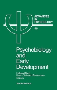 Enlarge image Cover: Psychobiology and Early Development - Elsevier