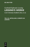 Cover: Briefe an Lessing - De Gruyter