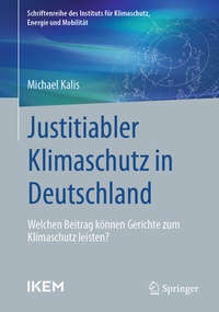 Abbildung von: Justitiabler Klimaschutz in Deutschland - Springer