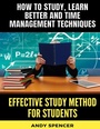 Cover: Effective Study Method for Students - tredition