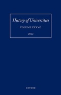 Cover: History of Universities: Volume XXXV / 2 - OUP eBook
