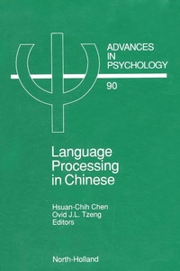 Abbildung von: Language Processing in Chinese - North-Holland