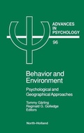Cover: Behavior and Environment: Volume 96 - North-Holland