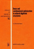 Bild: Linear and Combinatorial Optimization in Ordered Algebraic Structures - Elsevier