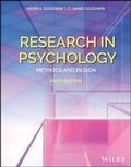 Cover: Research in Psychology, with eBook Access Code - Wiley