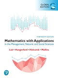 Cover: Mathematics with Applications in the Management, Natural and Social Sciences, Global Edition - Pearson Education Limited