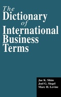 Cover: The Dictionary of International Business Terms - Routledge
