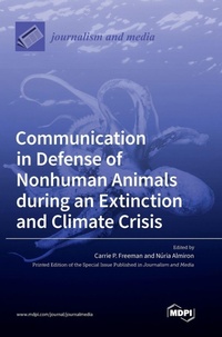 Enlarge image Cover: Communication in Defense of Nonhuman Animals during an Extinction and Climate Crisis - MDPI AG