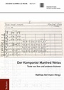 Cover: Der Komponist Manfred Weiss - Tectum Wissenschaftsverlag