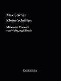Cover: Kleine Schriften - Parrhesia Verlag
