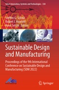 Cover: Sustainable Design and Manufacturing - Springer