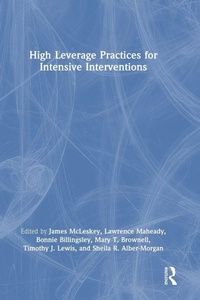Enlarge image Cover: High Leverage Practices for Intensive Interventions - Routledge