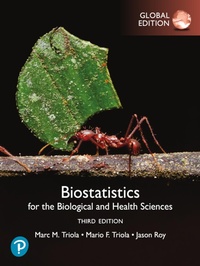 Abbildung von: Biostatistics for the Biological and Health Sciences, Global Edition - Pearson Education Limited
