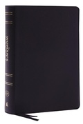 Cover: KJV, The Woman's Study Bible, Black Genuine Leather, Red Letter, Full-Color Edition, Comfort Print (Thumb Indexed) - Thomas Nelson Publishers