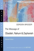 Cover: The Message of Obadiah, Nahum & Zephaniah - INTERVARSITY PRESS