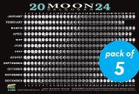 Enlarge image Cover: 2024 Moon Calendar Card (5 pack) - The Experiment LLC