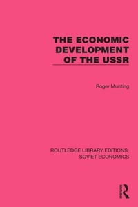 Enlarge image Cover: The Economic Development of the USSR - Routledge