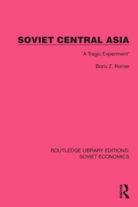 Enlarge image Cover: Soviet Central Asia - Routledge