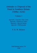 Cover: Attitudes to Disposal of the Dead in Southern Britain 3500bc-AD43, Volume 3 - British Archaeological Reports Oxford Ltd