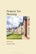 Cover: Property Tax Planning - Bloomsbury Professional