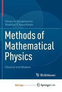 Enlarge image Cover: Methods of Mathematical Physics - Birkhauser