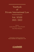 Cover: Yearbook of Private International Law Vol. XXIII - 2021/2022 - Otto Schmidt Verlag