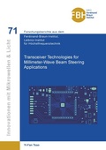 Cover: Transceiver Technologies for Millimeter-Wave Beam Steering Applications - Cuvillier Verlag