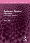 Cover: Outlines of Classical Literature - Routledge