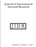 Cover: Journal of International Doctoral Research (JIDR) Volume 6, Number 1, 2017 - Lulu.com