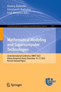 Enlarge image Cover: Mathematical Modeling and Supercomputer Technologies - Springer