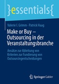 Cover: Make or Buy - Outsourcing in der Veranstaltungsbranche - Springer Gabler