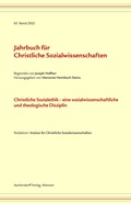 Cover: Jahrbuch f&uuml;r christliche Sozialwissenschaften / Jahrbuch f&uuml;r Christliche Sozialwissenschaft, Band 63/2022 - Aschendorff
