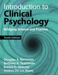 Enlarge image Cover: Introduction to Clinical Psychology - Cambridge University Press