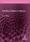 Cover: Primitive Culture in Greece - Routledge