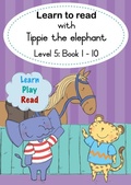 Cover: Learn to read with Tippie the elephant (Level 5 Book 1-10) - LAPA Publishers