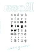 Cover: Rosa - Augusto de Campos 90 - Editora Hedra