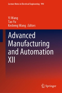 Enlarge image Cover: Advanced Manufacturing and Automation XII - Springer