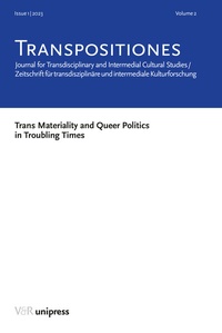Abbildung von: TRANSPOSITIONES 2023 Vol. 2, Issue 1: Trans Materiality and Queer Politics in Troubling Times - V&R unipress