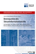 Cover: Brennpunkte des Steuerinformationsrechts - Lehmanns Media