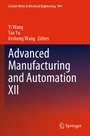 Cover: Advanced Manufacturing and Automation XII - Springer